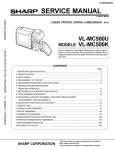 Sharp VL-MC500U Service manual