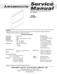 Mitsubishi WL-82913 Service manual