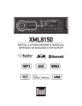 Dual XML8150 Owner`s manual