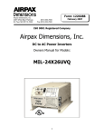 Airpax Dimensions MIL-24X26UVQ Specifications