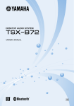 Yamaha TSX-B72 Owner`s manual