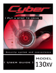 Directed Electronics Cyber 130XV User guide
