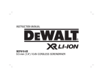 DeWalt DCF610-XE Instruction manual
