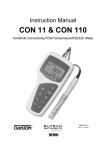 EUTECH INSTRUMENTS CYBERSCAN CON 1500 CONDUCTIVITY METER Instruction manual