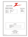 Zenith HW20H52DT Service manual