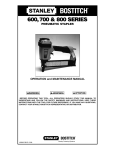 Bostitch 600 SERIES Specifications