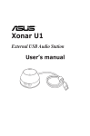 Asus Xonar U1 Lite User`s manual