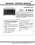 Sharp R-408LS Service manual