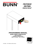 Bunn ITCB-DV HV Service manual