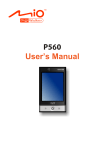 Mio P560 User`s manual