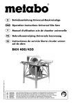 Metabo BKH 400 Operating instructions