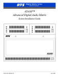 RTS XCP-40-RJ11 Installation guide