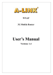 A-Link WNAP4G User`s manual