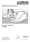 Miele Vacuum Cleaner Manual S4 Series