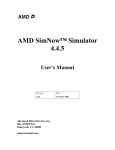 AMD SimNow Simulator 4.4.5 User`s manual