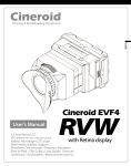 Cineroid EVF4RVW User`s manual