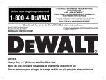 DeWalt DW744 Instruction manual