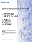 Brother HL-4040CDN User`s guide