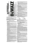 DeWalt DC989 Instruction manual