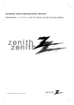 Zenith L15V26B Instruction manual
