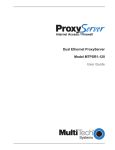 Multitech PROXYSERVER MTPSR1-120 User guide