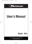 Magnadyne M7a User`s manual