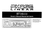 Audiovox BT1611I Operating instructions