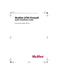 McAfee SG720 Installation guide