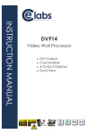 Cable Electronics DVP14 Instruction manual