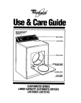 Whirlpool LE6150XS Operating instructions