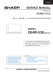 Sharp 28HW-57E Service manual