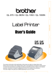Brother QL-1060N User`s guide