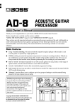 Roland AD-8 Owner`s manual