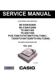 Casio PCR-T2100 Service manual