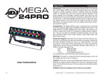 American DJ Mega 24PRO Instruction manual