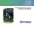 Ziatech Corporation ZT 89CT04 User manual