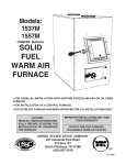 United States Stove Company 1537M Operating instructions