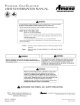 Amana VR8205 Installation guide