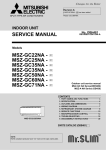Mitsubishi Electric MSZ-GC50NA Service manual