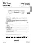 Marantz CD17/K1G Service manual