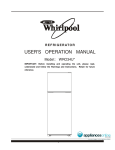 Whirlpool ED5LHAXML10 Instruction manual