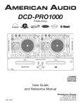 DCD-PRO1000 User Manual (4-15-05)