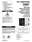 Roberts Gorden Combat UHA-Series Service manual
