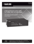 Black Box VSW-DVI8x8 Specifications