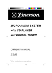 Emerson ES58 Owner`s manual