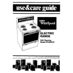 Whirlpool RF385PXP Use & care guide