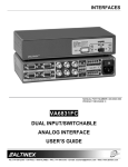 Altinex VA6831FC User`s guide