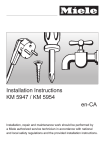 Miele KM 490-1 Operating instructions