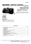 Sharp CD-C471 W Service manual