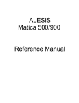 Alesis Matica 500 Specifications